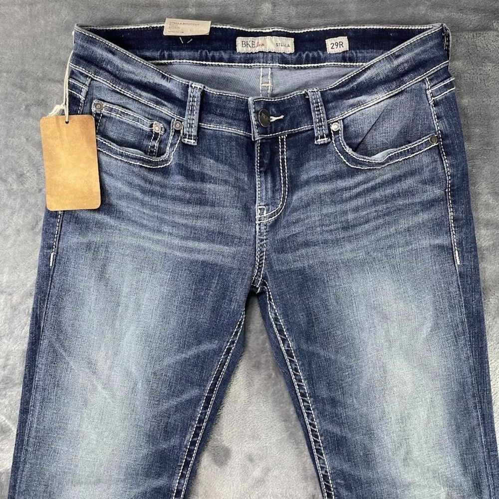 BKE Stella Low Rise Slim Fit Bootcut Womens Denim Jeans Sz 29R (29x31) NWT - Picture 4 of 6
